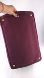 Prada Burgandy Canapa GM Tote Bag - R0196