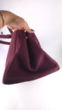 Prada Burgandy Canapa GM Tote Bag - R0196