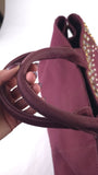Prada Burgandy Canapa GM Tote Bag - R0196