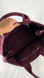 Prada Burgandy Canapa GM Tote Bag - R0196