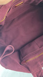 Prada Burgandy Canapa GM Tote Bag - R0196