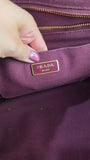 Prada Burgandy Canapa GM Tote Bag - R0196