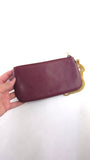 Cartier Burgandy Small Leather Pouch - 3837