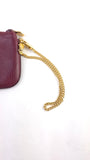Cartier Burgandy Small Leather Pouch - 3837