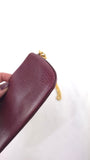 Cartier Burgandy Small Leather Pouch - 3837