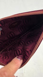 Cartier Burgandy Small Leather Pouch - 3837