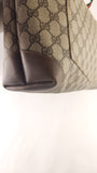 Gucci GG Supreme Web Sherry Line Beige Tote Bag - 3809