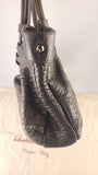 Salvatore Ferragamo Gancini Silver Leather Shoulder Bag - 3808