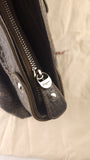 Salvatore Ferragamo Gancini Silver Leather Shoulder Bag - 3808