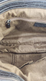 Salvatore Ferragamo Gancini Silver Leather Shoulder Bag - 3808
