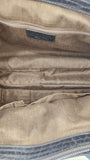 Salvatore Ferragamo Gancini Silver Leather Shoulder Bag - 3808