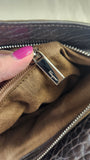 Salvatore Ferragamo Gancini Silver Leather Shoulder Bag - 3808