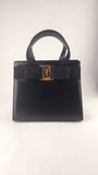 Salvatore Ferragamo Black Leather Vala 2way Handbag - 3913
