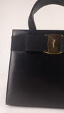 Salvatore Ferragamo Black Leather Vala 2way Handbag - 3913