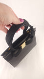 Salvatore Ferragamo Black Leather Vala 2way Handbag - 3913