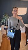 Salvatore Ferragamo Black Leather Vala 2way Handbag - 3913