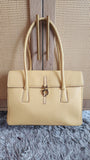 Salvatore Ferragamo Yellow Leather Handbag - R0165