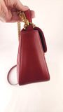 Gucci Marmont Red Leather Top Handle 2way Bag - R0006