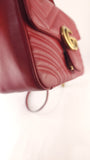 Gucci Marmont Red Leather Top Handle 2way Bag - R0006