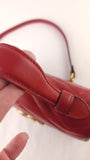 Gucci Marmont Red Leather Top Handle 2way Bag - R0006