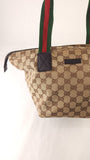 Gucci Beige Canvas Sherry Line Handbag - 3810