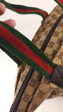 Gucci Beige Canvas Sherry Line Handbag - 3810