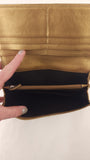 Gucci GG Canvas Long Wallet w/ Gold Trim - 3772