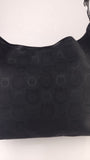 Salvatore Ferragamo Black Gancini Canvas Shoulder Bag - 3931