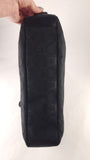 Salvatore Ferragamo Black Gancini Canvas Shoulder Bag - 3931