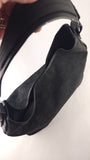 Salvatore Ferragamo Black Gancini Canvas Shoulder Bag - 3931