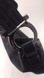 Salvatore Ferragamo Black Gancini Canvas Shoulder Bag - 3931