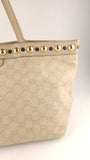 Gucci Beige Leather GG Tote Bag - R0251
