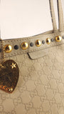Gucci Beige Leather GG Tote Bag - R0251