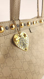 Gucci Beige Leather GG Tote Bag - R0251