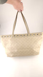 Gucci Beige Leather GG Tote Bag - R0251