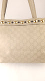 Gucci Beige Leather GG Tote Bag - R0251