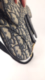 Christian Dior Navy Trotter Print Saddle Belt Bag - R0303