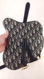 Christian Dior Navy Trotter Print Saddle Belt Bag - R0303
