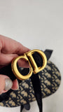 Christian Dior Navy Trotter Print Saddle Belt Bag - R0303