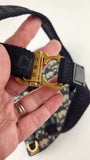 Christian Dior Navy Trotter Print Saddle Belt Bag - R0303