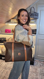 Celine Brown Macadam Large Tote Bag - R0249