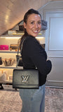 Louis Vuitton Black Epi LV Twist Shoulder Bag - R0015