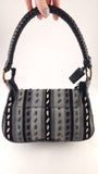Missoni Black/Grey Suede Shoulder Bag - R0290