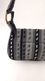 Missoni Black/Grey Suede Shoulder Bag - R0290
