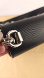 Louis Vuitton Black Epi LV Twist Shoulder Bag - R0015