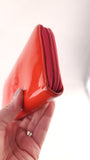 Chanel Red Patent Leather Zippy Wallet - R0328