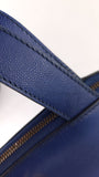 Celine Blue Leather Rounded Shoulder Bag - G0578