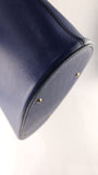 Celine Blue Leather Rounded Shoulder Bag - G0578