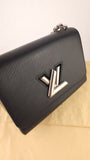 Louis Vuitton Black Epi LV Twist Shoulder Bag - R0015
