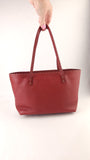 Fendi Selleria Red Leather Tote - G0715